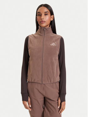 adidas adidas Bezrękawnik Terrex Multi Climawarm Full Zip Fleece Vest KQ9121 Brązowy Regular Fit