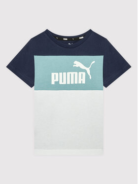 Puma Puma T-Shirt Essentials+ Colour Blocked 846127 Granatowy Regular Fit