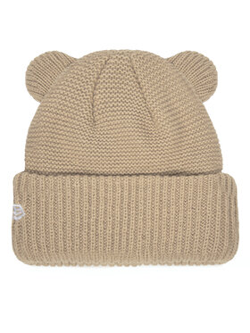 New Era Kapa Teddy Bear Ears Cuff Knit Beanie 60580793 Bež