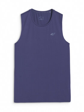 4F 4F Tank top BASIC+ Granatowy Regular Fit