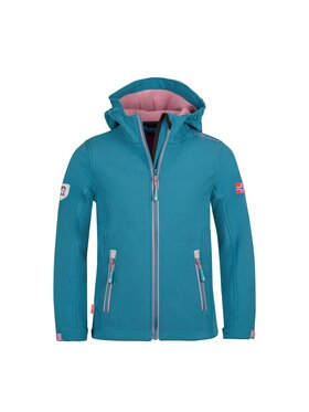 Trollkids Trollkids Kurtka softshell 175-334 Turkusowy Regular Fit