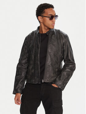 G-Star Raw G-Star Raw Kurtka skórzana D26931-E082 Szary Regular Fit