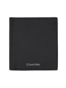 Calvin Klein Calvin Klein Maža Vyriška Piniginė Foil Emboss Slim Billfold LV04D1064G Juoda