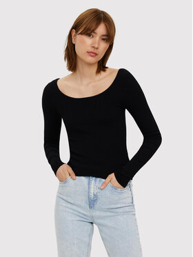 Vero Moda Vero Moda Bluzka Glory 10268008 Czarny Slim Fit