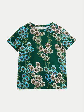 MINI RODINI Mini Rodini Marškinėliai Daisys 2472013575 Žalia Regular Fit