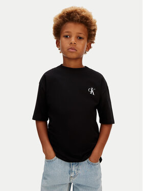 Calvin Klein Jeans Calvin Klein Jeans T-Shirt Bridge LVCKSJA05B Černá Regular Fit