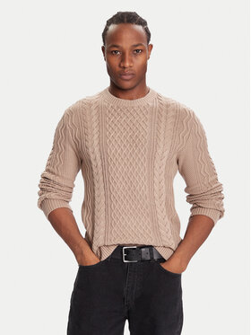 Tommy Jeans Tommy Jeans Пуловер DM0DM22101 Кафяв Regular Fit
