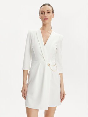 Rinascimento Rinascimento Coctailkleid CFC0019381002 Weiß Regular Fit