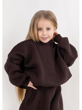 DKaren Sport DKaren Sport Bluza DK-K-B27 Kids Brązowy Balloon Fit