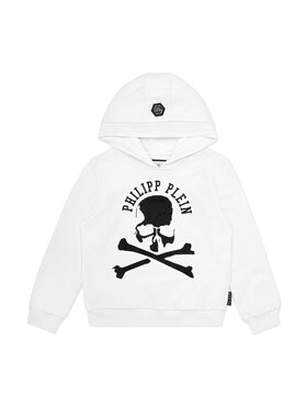 PHILIPP PLEIN PHILIPP PLEIN Bluza 20443 Biały Regular Fit