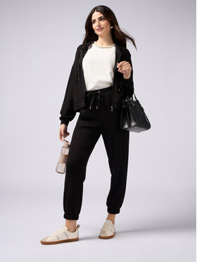 Oltre Oltre Pantaloni di tessuto P819J002273N033 Nero Boy Fit