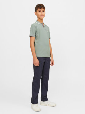 Jack&Jones Junior Polo Majica Blushield 12254237 Zelena Standard Fit