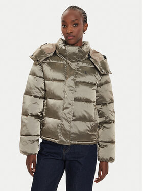 Calvin Klein Jeans Calvin Klein Jeans Winterjacke Shiny Monologo J20J224616 Grau Regular Fit