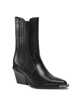 Bronx Bronx Kotníková obuv s elastickým prvkem Western 34231-A Černá