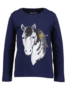 Blue Seven Blue Seven Μπλουζάκι 750738 X Σκούρο μπλε Regular Fit