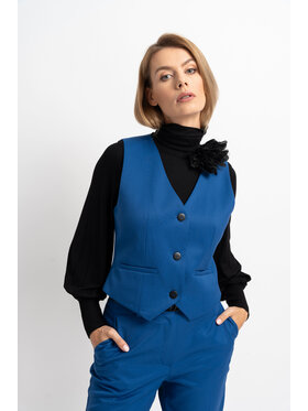 CLICK CLICK Kamizelka 7-983 Niebieski Ladies Fit