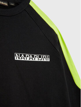 Napapijri Majica Dugih Rukava B-Pinta NP0A4GXC D Crna Regular Fit