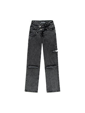 MissDenim MissDenim Jeansy Wide Leg Szary Wide Leg