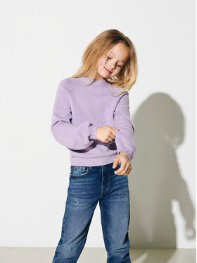 Kids ONLY Kids ONLY Džemper Lesley 15246166 Ljubičasta Regular Fit