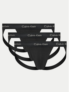Calvin Klein Underwear Calvin Klein Underwear Sada 3 ks slipů Jock Strap 000NB3363A Černá