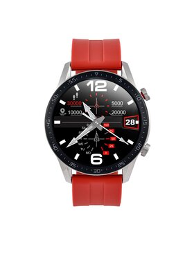 Watchmark Watchmark Zegarek WL13 Czerwony Silikon Czerwony