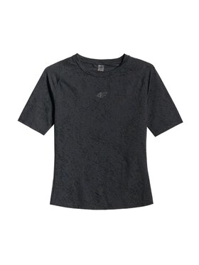 4F 4F Koszulka techniczna ACTIVE BY NATURE Czarny Slim Fit