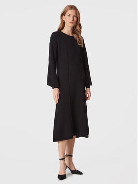 United Colors Of Benetton United Colors Of Benetton Трикотажна сукня 1244DV00I Чорний Relaxed Fit
