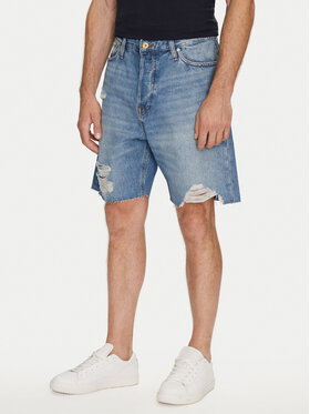 Jack&Jones Jack&Jones Pantaloni scurți de blugi Tony Cooper 12255116 Albastru Loose Fit