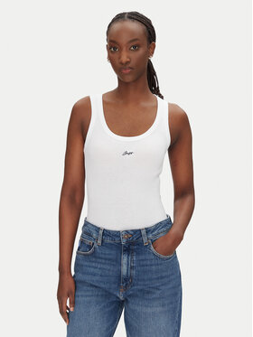 BOSS BOSS Top C_Ematite 50547548 Weiß Slim Fit