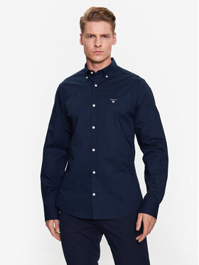 Gant Gant Chemise Broadcloth 3046402 Bleu marine Slim Fit