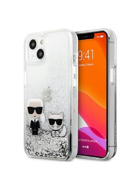 KARL LAGERFELD KARL LAGERFELD Etui na telefon Choupette Glitter Srebrny