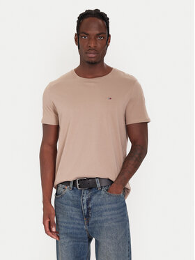 Tommy Jeans Tommy Jeans T-Shirt DM0DM04411 Beżowy Regular Fit