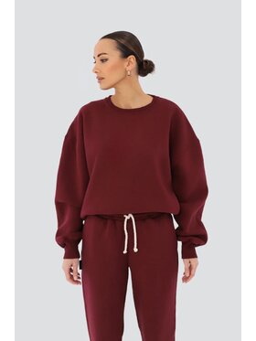 Chiara Wear Chiara Wear Bluza Bluza damska oversize Bordowy Oversize