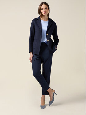 Oltre Oltre Pantaloni di tessuto P273J102543N034 Blu Regular Fit