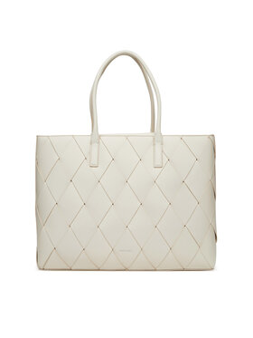 Calvin Klein Calvin Klein Torebka Ck Woven Medium Shopper K60K612994 Biały
