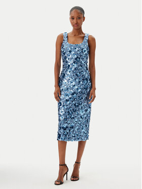 MICHAEL Michael Kors MICHAEL Michael Kors Rochie cocktail MS5830EHHS Albastru celest Slim Fit