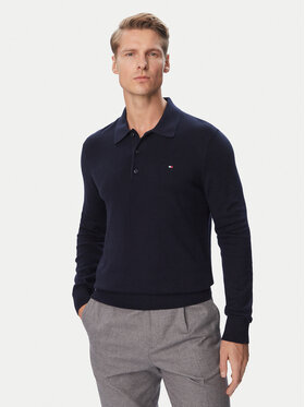 Tommy Hilfiger Tommy Hilfiger Megztinis Pima MW0MW36519 Tamsiai mėlyna Regular Fit
