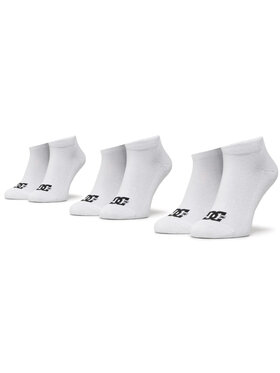 DC DC Set od 3 para unisex visokih čarapa EDYAA03151 Bijela