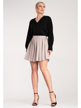 FIGL FIGL Mini sukně M1159 Béžová A-Line Fit