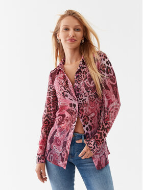 Guess Guess Marškiniai W3YH39 WDW52 Rožinė Regular Fit