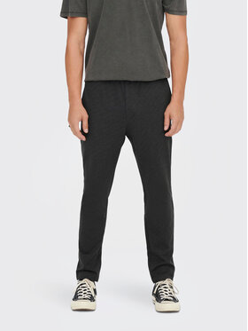 Only & Sons Only & Sons Spodnie materiałowe Linus 22023492 Czarny Relaxed Fit
