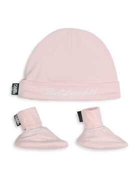 Karl Lagerfeld Kids Набір шапка і шкарпетки Z30180 Рожевий