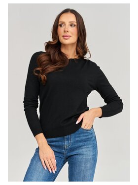 Makadamia Makadamia Sweter C105 Czarny Loose Fit