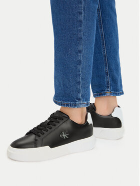 Calvin Klein Calvin Klein Αθλητικά Chunky Cupsole Laceup Lth Ml YW0YW01947 Μαύρο