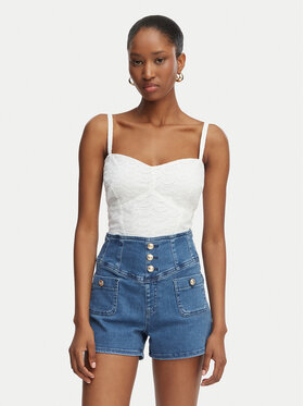 Guess Guess Top W6GH47 W1880 Bijela Classic Fit