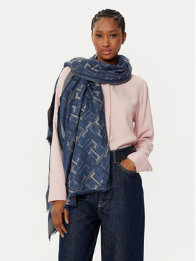 Tommy Hilfiger Tommy Hilfiger Šál Distinct Jacquard Scarf AW0AW16372 Modrá