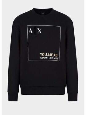 Armani Exchange Armani Exchange Bluza 6LZMAY ZJFAZ 1200 Czarny Regular Fit