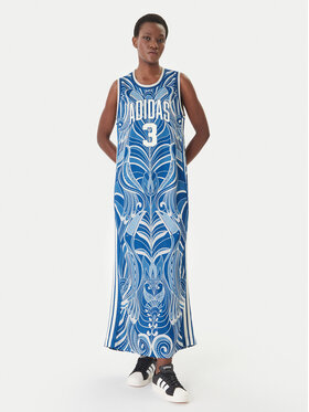 adidas adidas Kleid für den Alltag Farm Rio Premium KD4621 Blau Slim Fit