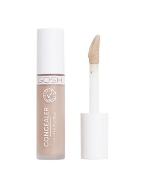 GOSH GOSH Gosh Concealer High Coverage mocno kryjący korektor z aplikatorem 001 Porcelain 6ml Korektor czarny
