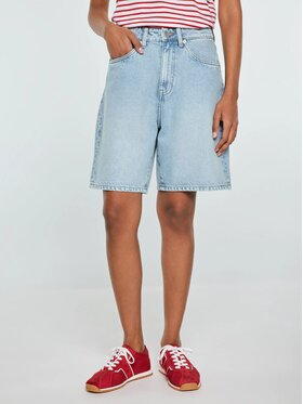 BIG STAR BIG STAR Szorty jeansowe SELENE_101_110 Niebieski Basic Fit